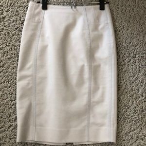 White House black market beige skirt